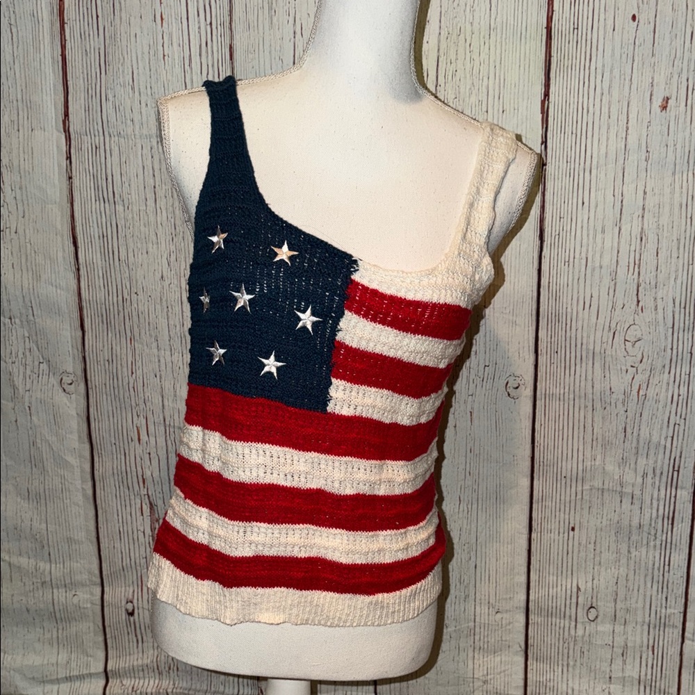 Francesca's Collections Stars and Stripes Tank Top